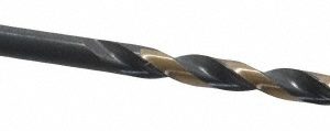 TRIUMPH TWIST DRILL Jobber Length Drill Bit: #26, 135 &deg;, High Speed Steel 012626