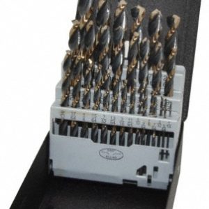 TRIUMPH TWIST DRILL Drill Bit Set: Reduced Shank Drill Bits, 29.0 Pc, 135 deg, High-Speed Steel 099101