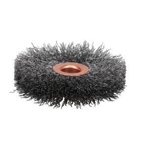 VALUE COLLECTION Wheel Brush: 3" Wheel Dia, 3/8" Face Width, 0.0120" Wire Dia, Crimped S00651778
