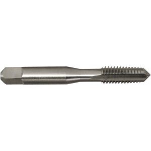 GREENFIELD THREADING Straight Flute Tap: #4-40 UNC, 3 Flutes, Taper, 2/2B/3B Class of Fit, High Speed Steel, Bright/Uncoated 300819