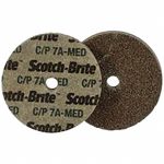 3M Deburring Wheel: 2" Dia, 1/2" Face Width, 1/4" Hole, Density 7, Aluminum Oxide 7000028477