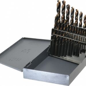 MICHIGAN DRILL Drill Bit Set: Jobber Length Drill Bits, 21 Pc, 118 &deg;, High Speed Steel 314S21