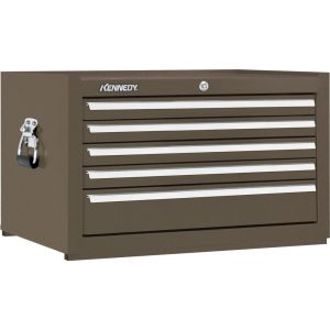 KENNEDY Tool Chest: 5 Drawers, 20" OAD, 16-5/8" OAH, 29" OAW 2805XB