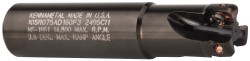KENNAMETAL Indexable Square-Shoulder End Mill: KISR075AD160F3, 3/4" Cut Dia, 0.357" Max Depth of Cut, 3/4" Dia Weldon Flat Shank 2245291