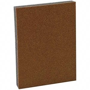 3M Sanding Sponge: 2-7/8" Wide, 4" Long, 1/2" Thick, Very Fine Grade 7010312922