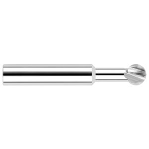 HARVEY TOOL Undercutting End Mill: 1/4" Dia, 4 Flute, 0.1250" Radius, Solid Carbide 23216