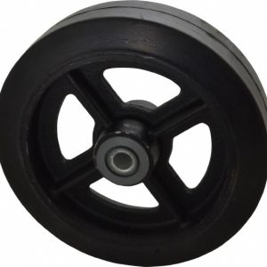 ALBION Caster Wheel: Solid Rubber, 8" Dia, 2" Wide, 3/4" Axle MR0820112