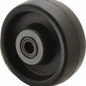 ALBION Caster Wheel: Polyolefin, 4" Dia, 1-1/2" Wide, 1/2" Axle PB0410112