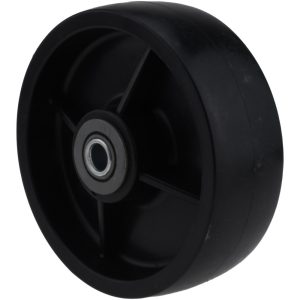 ALBION Caster Wheel: Polyolefin, 6" Dia, 2" Wide, 1/2" Axle PB0620112