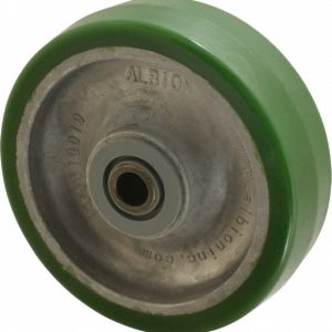 ALBION Caster Wheel: Polyurethane, 5" Dia, 1-1/2" Wide, 1/2" Axle PD0510112