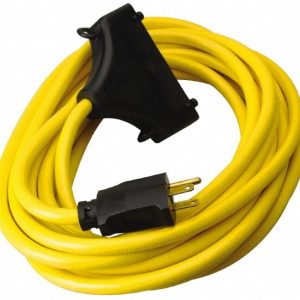 SOUTHWIRE 25', 12/3 Gauge/Conductors, Yellow Outdoor Extension Cord 19100002
