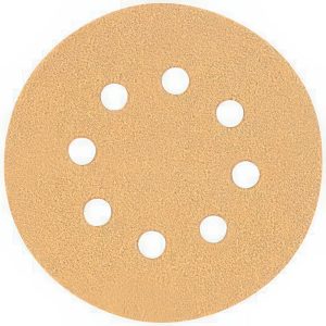 DEWALT Hook & Loop Disc: 5" Dia, 80 Grit, Coated, Aluminum Oxide DW4301