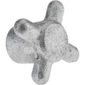 GIBRALTAR Spoked Knob: 2-1/2" Head Dia, 4 Points, Cast Iron 845625_G