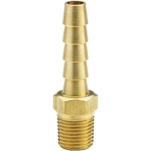 PARKER Barbed Hose Fitting: 3/8" x 1/2" ID Hose, Male Connector 125HBL-8-6
