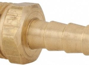PARKER Barbed Hose Fitting: 1/4" x 1/4" ID Hose, Male Connector 125HBL-4-4