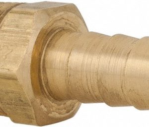 PARKER Barbed Hose Fitting: 3/8" x 3/8" ID Hose, Male Connector 125HBL-6-6