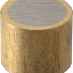 MAG-MATE 5/16" Diam x 1/4" High, 0.06 Lb Average & 0.12 Lb Max Pull Force, Brass Alnico Shielded Magnet ABS3125