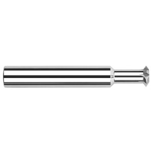 HARVEY TOOL Double Angle Milling Cutter: 90 &deg;, 1/2" Cut Dia, 3/16" Cut Width, 1/2" Shank Dia, Solid Carbide 19510