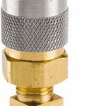 PARKER Hydraulic Hose 90 &deg; Hose Barb Coupler: 200 psi PC214AV