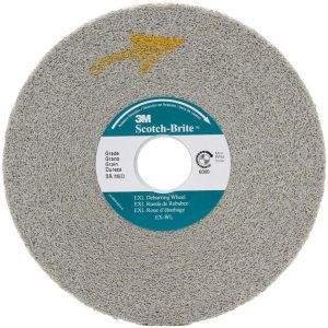 3M Deburring Wheel: 8" Dia, 1/2" Face Width, 3" Hole, Density 8, Silicon Carbide 7000046065