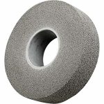 3M Deburring Wheel: 1/2" Dia, 1/8" Face Width, 1/8" Hole, Density 6, Aluminum Oxide 7000120873