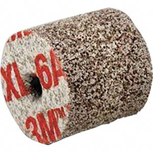 3M Deburring Wheel: 1" Dia, 1" Face Width, 3/16" Hole, Density 6, Aluminum Oxide 7100001140