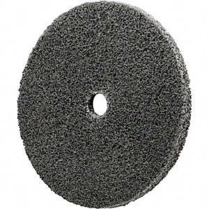 3M Deburring Wheel: 3" Dia, 1/4" Face Width, 3/8" Hole, Density 4, Aluminum Oxide 7000028453