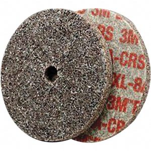 3M Deburring Wheel: 3" Dia, 1/4" Face Width, 1/4" Hole, Density 8, Aluminum Oxide 7000028450