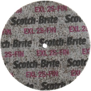 3M Deburring Wheel: 4" Dia, 1/4" Face Width, 1/4" Hole, Density 2, Silicon Carbide 7000120677