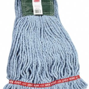 RUBBERMAID Web Foot Shrinkless Medium 20 OZ Blend Wet Mop, 5" Headband, Blue FGA25206BL00