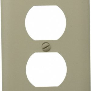 PASS & SEYMOUR 1 Gang, 4-11/16 Inch Long x 2-15/16 Inch Wide, Standard Outlet Wall Plate TP8I