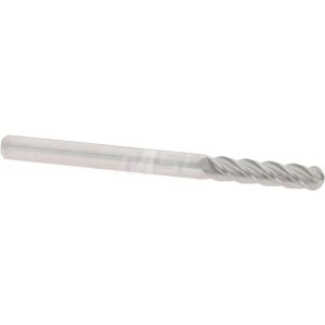 ACCUPRO Ball End Mill: 0.1181" Dia, 0.4724" LOC, 4 Flute, Solid Carbide 01217421