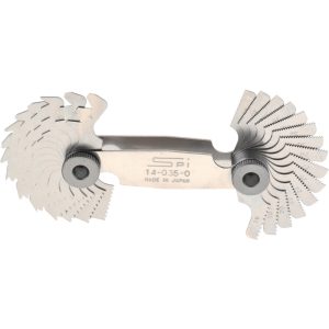 SPI 30 Leaf, 4 to 42 TPI Range, Steel Screw Pitch Gage 14-035-0