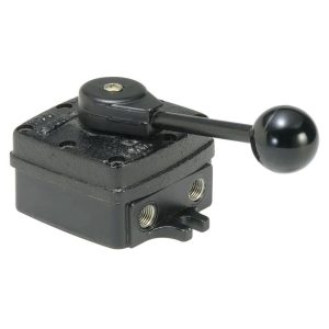 PARKER Manually Operated Valve: 4-Way & 3 Position, Hand Throttle-Manual Return Actuated PL50