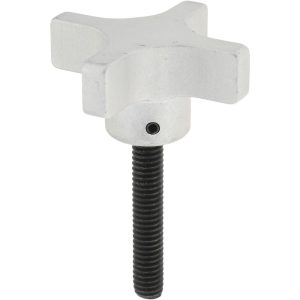 GIBRALTAR Lobed Knob: 2" Head Dia, 4 Points, Aluminum ALHA-3-G