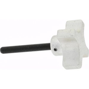 GIBRALTAR Lobed Knob: 38.1 mm Head Dia, 4 Points, Aluminum ALHA-1M-G