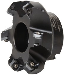 KENNAMETAL 80.01mm Cut Diam, 1" Arbor Hole, 6.6mm Max Depth of Cut, 45&deg; Indexable Chamfer & Angle Face Mill 1817871