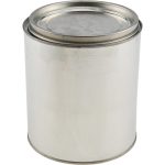VALUE COLLECTION 1/2 gal Round Tin Can with Lid 65358673