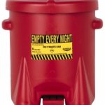 EAGLE 6 Gallon Capacity, Polyethylene Oily Waste Can 933FL