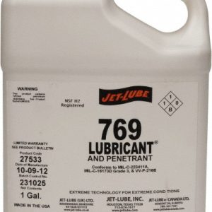 JET-LUBE Penetrant & Lubricant: 1 gal Bottle, Thin Oily Film 27533