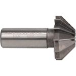 VALUE COLLECTION 1-5/8" Large x 5/8" Small Dia, 11/16" Width of Cut, 90&deg; Included Angle, 12 Teeth, High Speed Steel Face Angle Cutter FAC1625-90