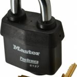 MASTER LOCK Padlock: Laminated Steel, Keyed Different, 2-5/8" Wide 6127