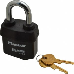 MASTER LOCK Padlock: Laminated Steel, Keyed Different, 2-3/8" Wide 6125