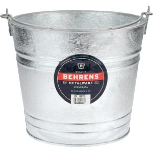 BEHRENS 12-Quart Hot-Dipped Galvanized Steel Pail 1212