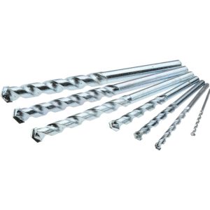 VALUE COLLECTION Drill Bit Set: Hammer Drill Bits, 7 Pc, 118 &deg;, Carbide Tipped CT891S-7