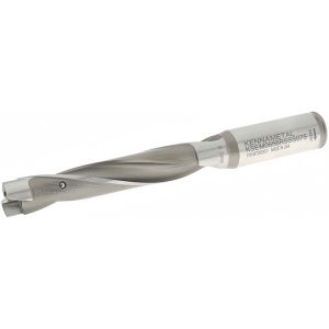 KENNAMETAL Replaceable-Tip Drill: 16.67 to 17.17 mm Dia, 90 mm Max Depth, 19.05 mm Straight-Cylindrical Shank 1329737