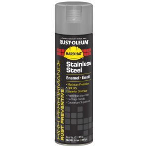 RUST-OLEUM Enamel Spray Paint: Stainless Steel, Gloss, 14 oz V2119838