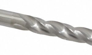 SGS Jobber Length Drill Bit: 3/8" (0.3750) Dia, 150 deg, Solid Carbide 53124