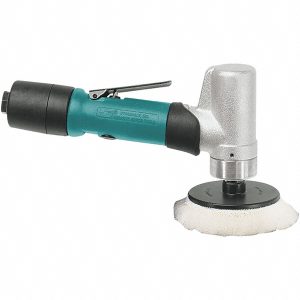 DYNABRADE 3" Pad Dia, 5,000 RPM, 0.4 hp, Handheld Pneumatic Buffer 51401