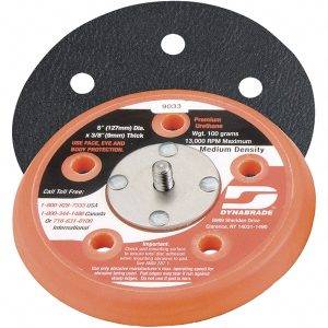 DYNABRADE Disc Backing Pad: 5" Dia, Vacuum Replacement Pad 56104